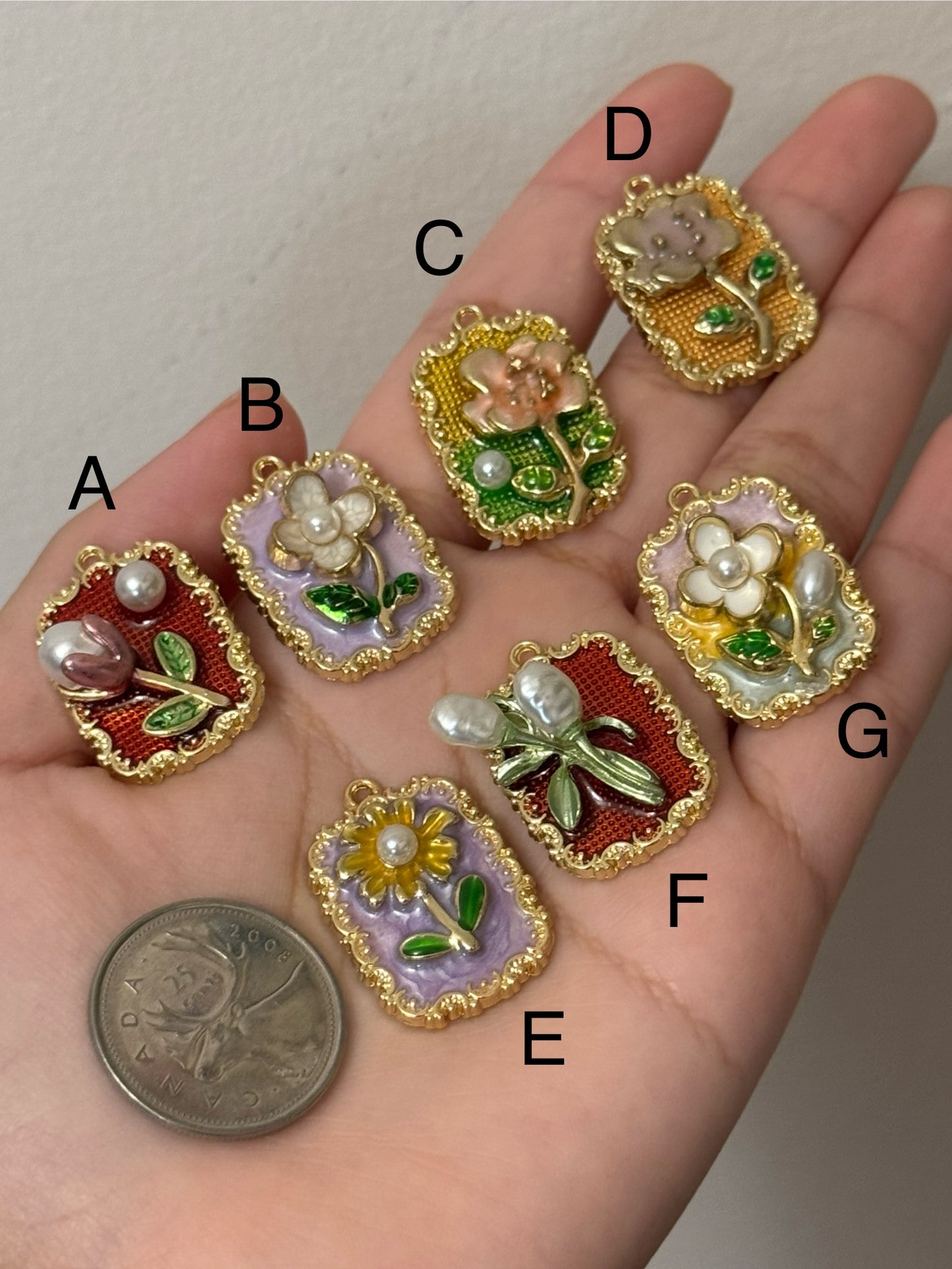 Flower Charms/Pendants