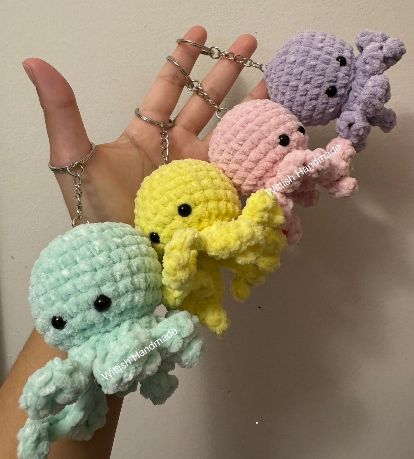 Crochet Octopus Keychain/Bag Charm (Click here to choose color)