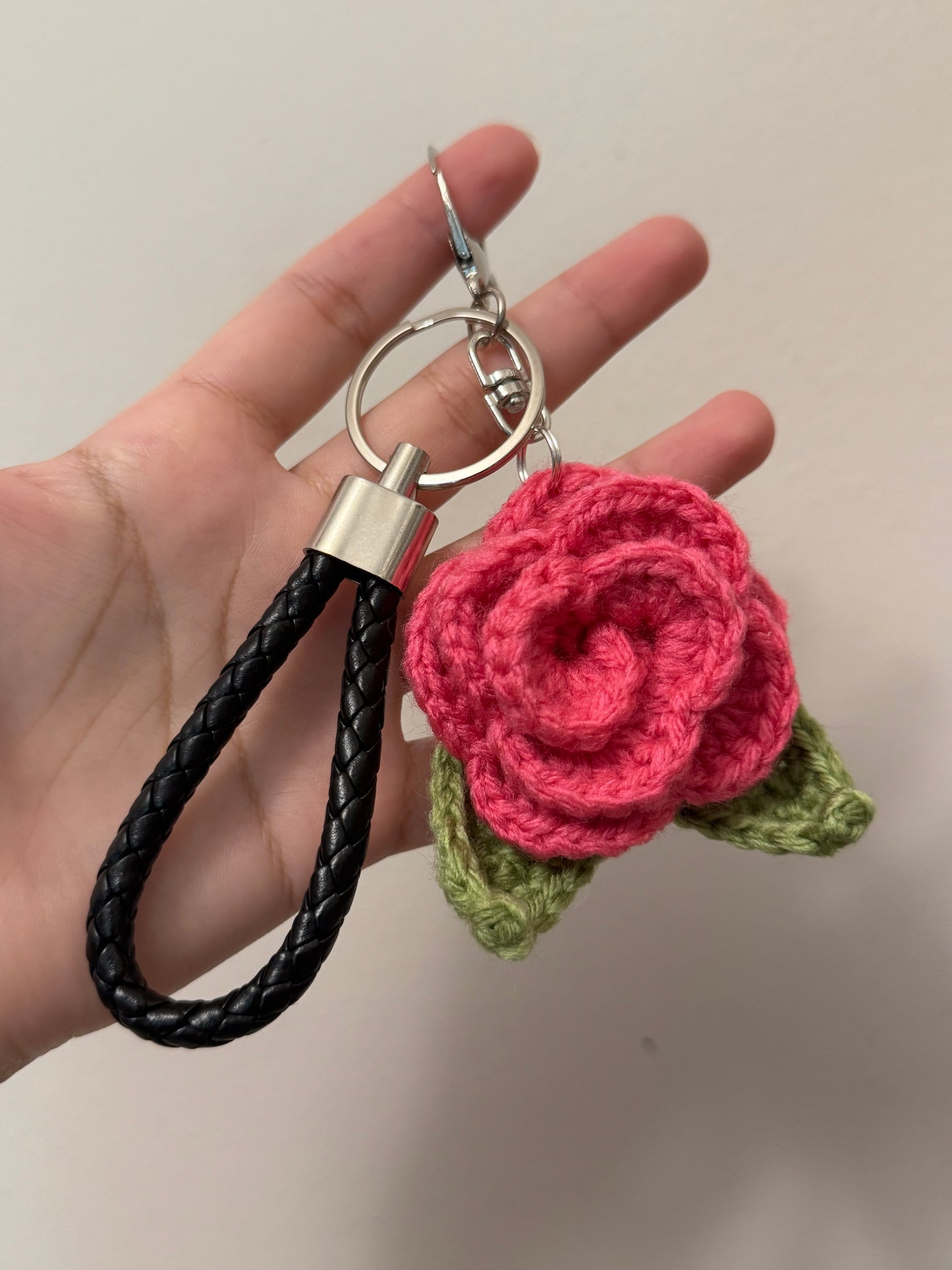 Crochet Flower Bag charm/keychain(Click for more colors)