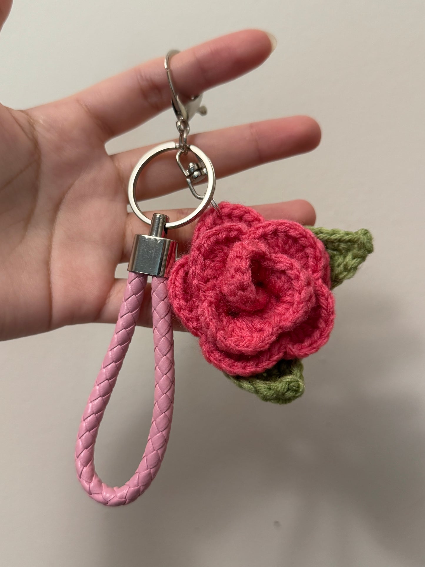 Crochet Flower Bag charm/keychain(Click for more colors)