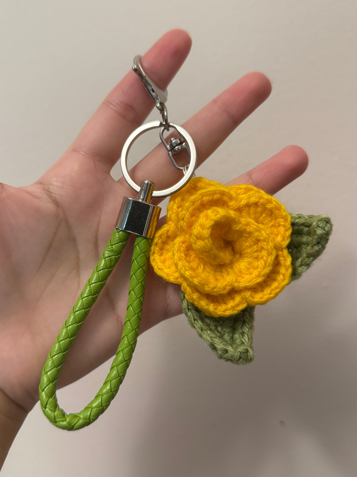 Crochet Flower Bag charm/keychain(Click for more colors)