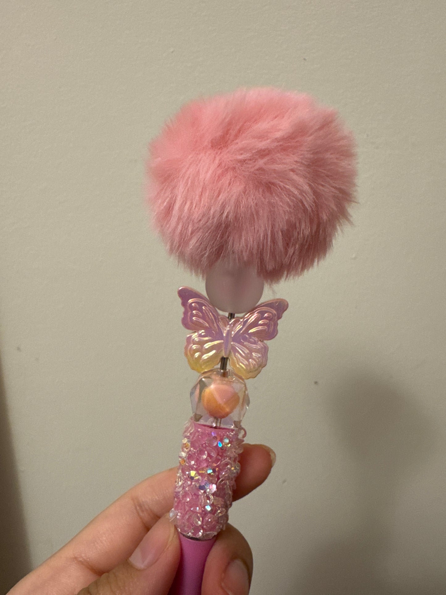 POMPOM AND BUTTERFLY PEN (Click here for more)