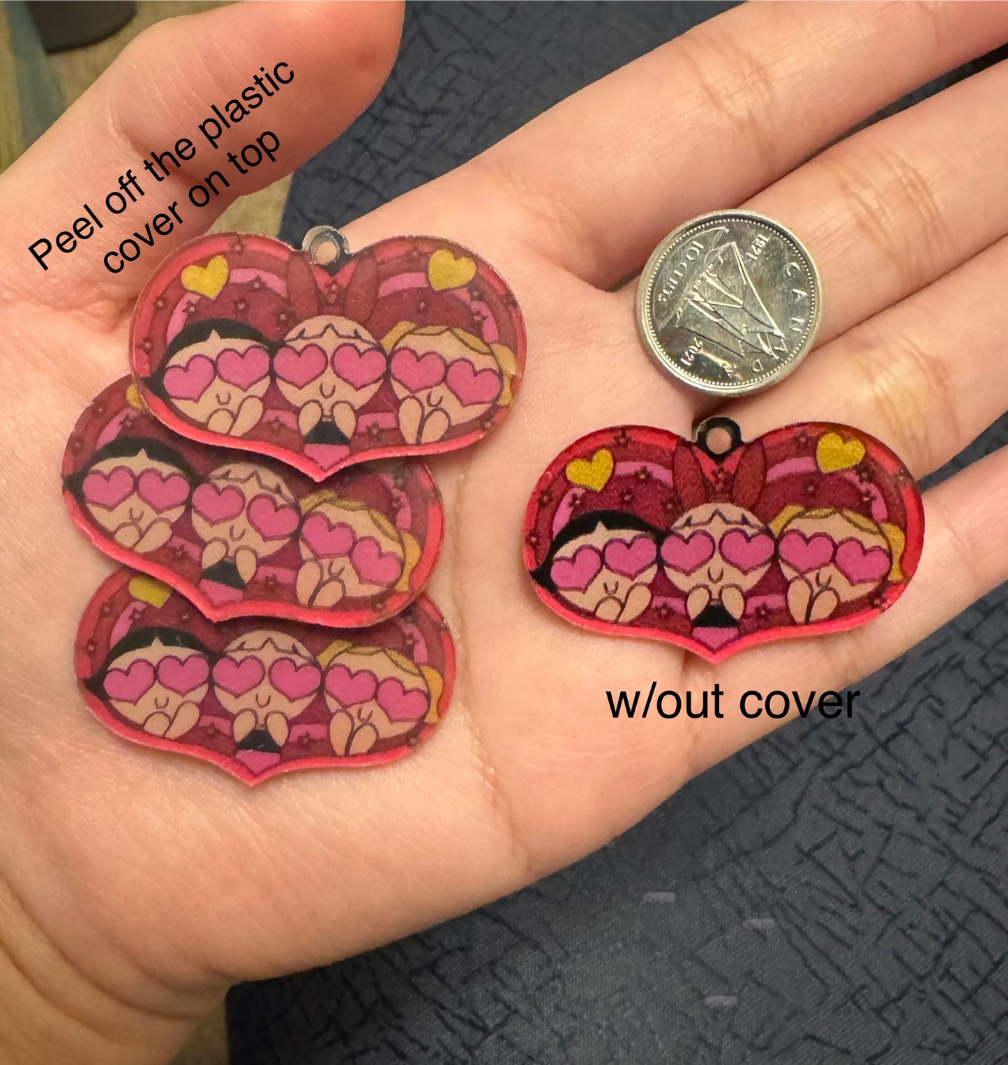 PPG acrylic tags 4 pcs