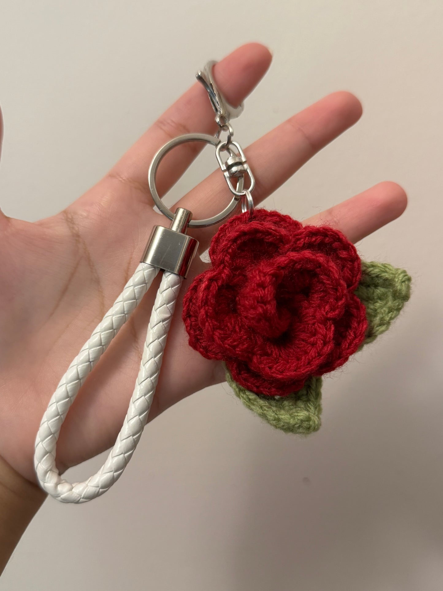 Crochet Flower Bag charm/keychain(Click for more colors)