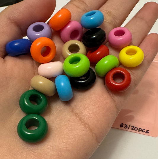 Spacer beads (20 pcs- Random colors)