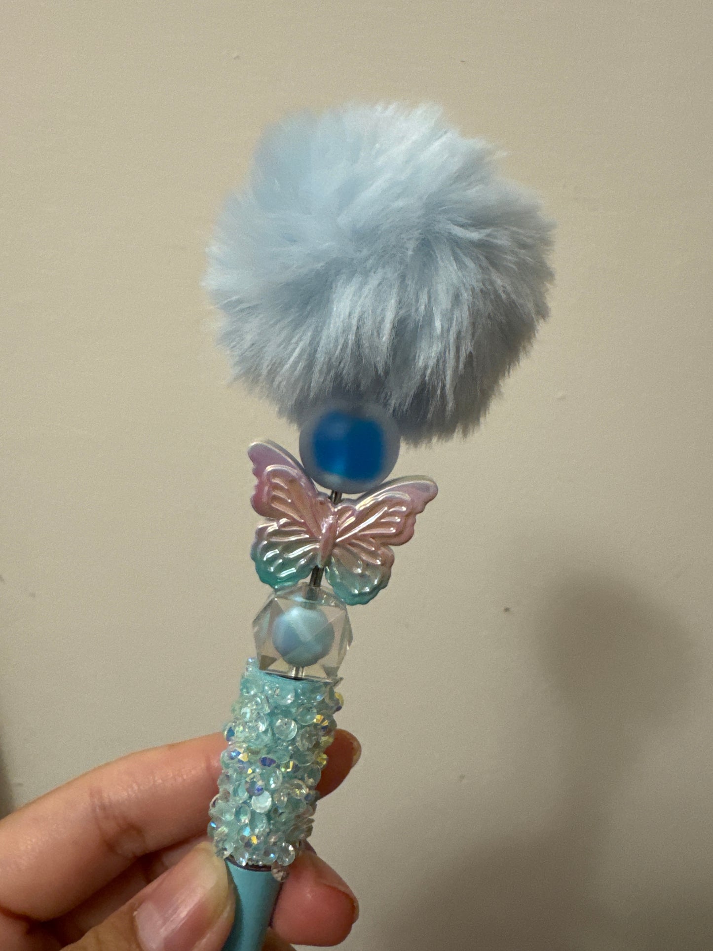 POMPOM AND BUTTERFLY PEN (Click here for more)