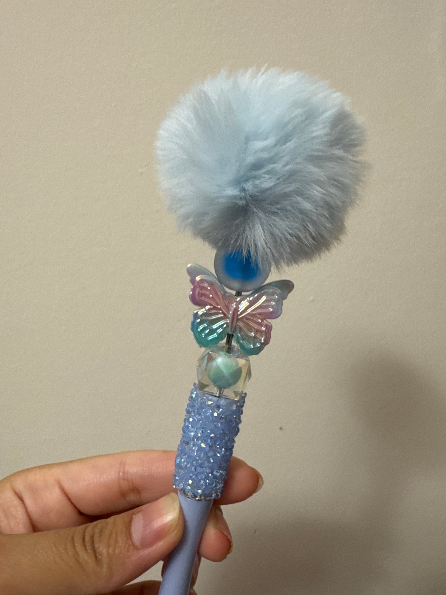 POMPOM AND BUTTERFLY PEN (Click here for more)
