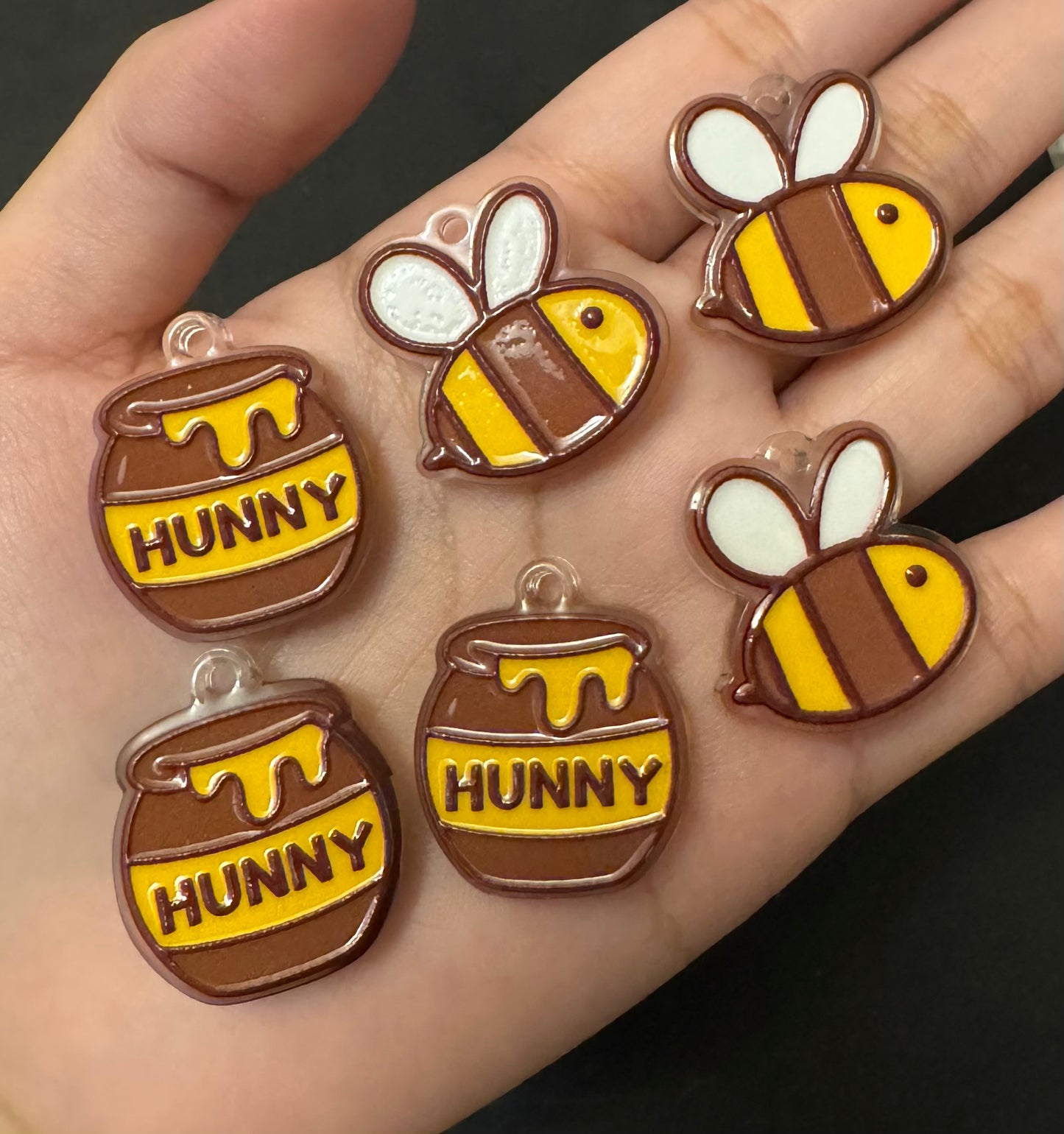 Hunny/Bee Pendant/Tag (6pcs)