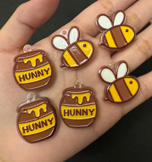 Hunny/Bee Pendant/Tag (6pcs)