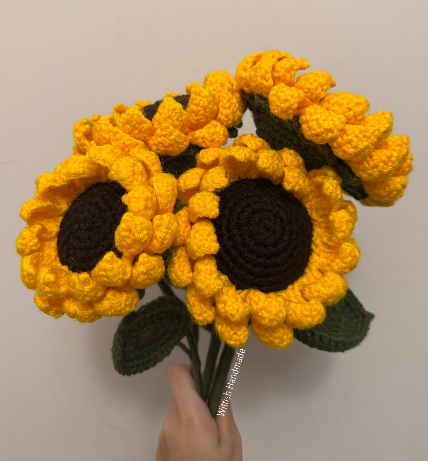 Crochet Sunflower || Price Per Piece || Description below (Click to choose size)