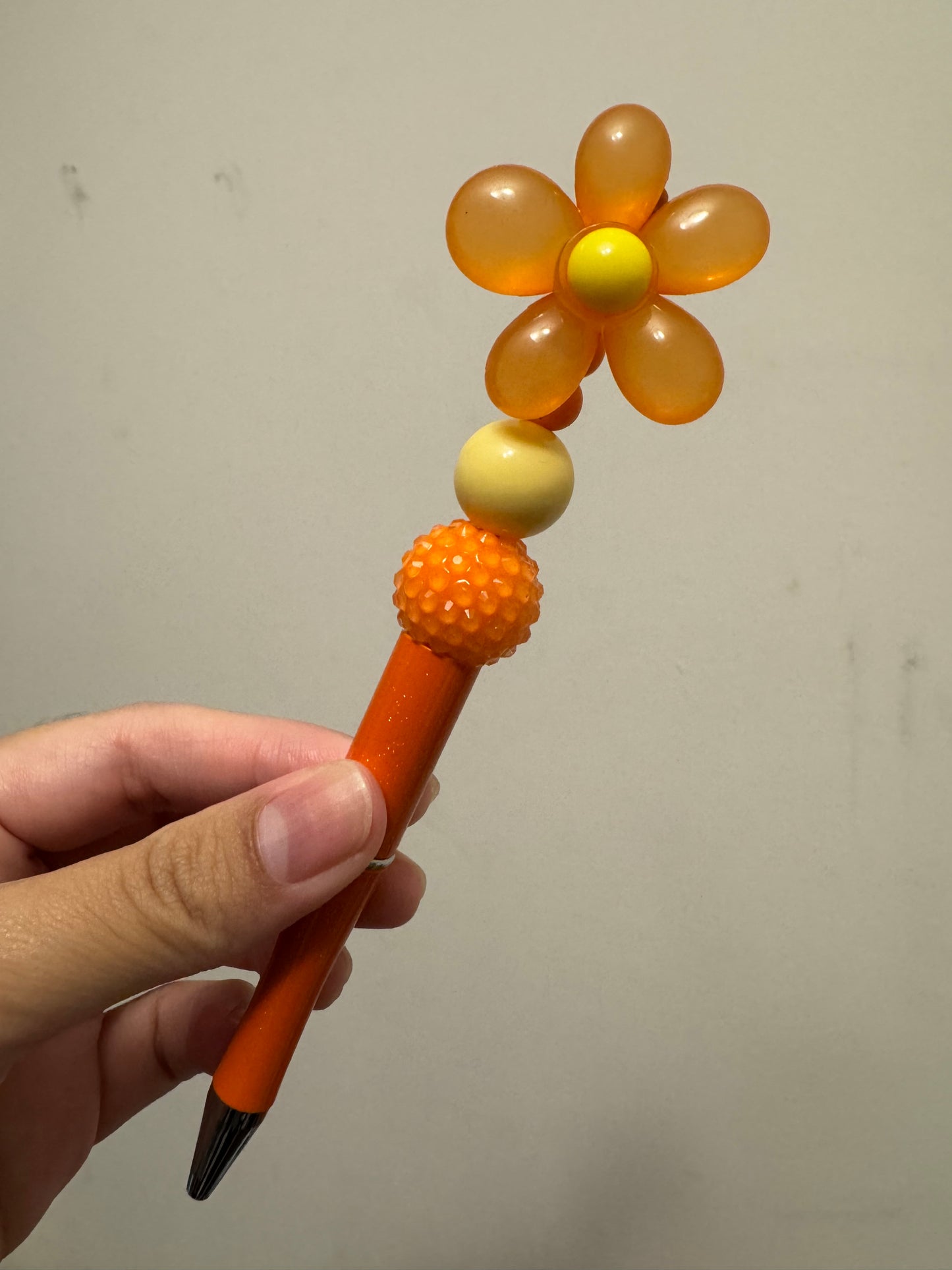 Flower beaded pens