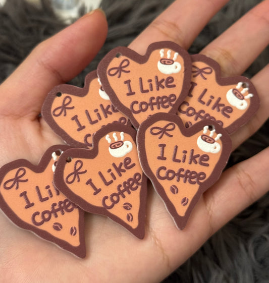 6pcs Acrylic Coffee tags