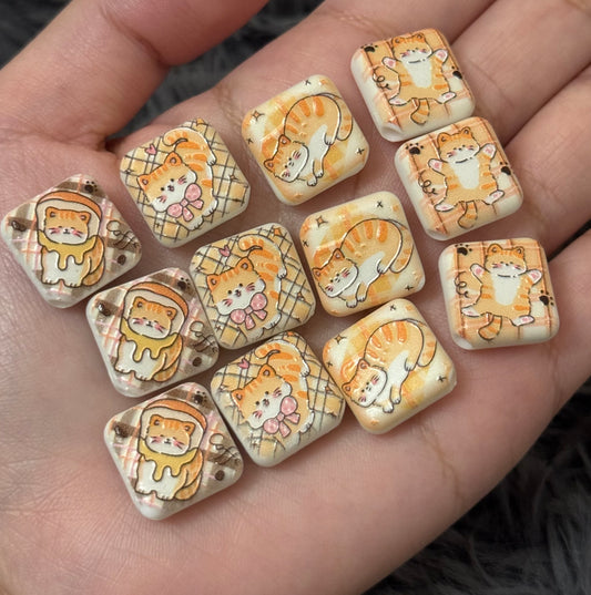 Cat beads 12pcs