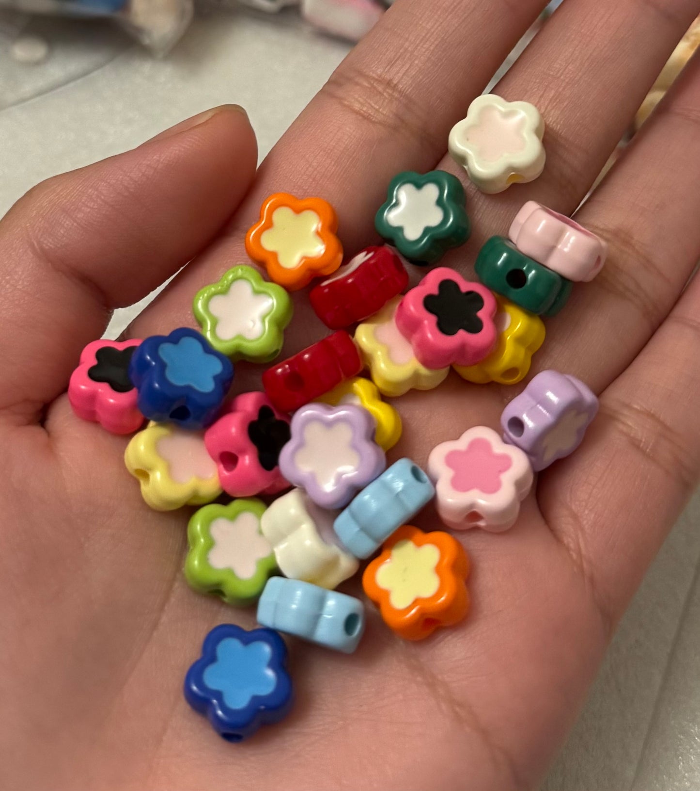 Flower beads (25pcs)