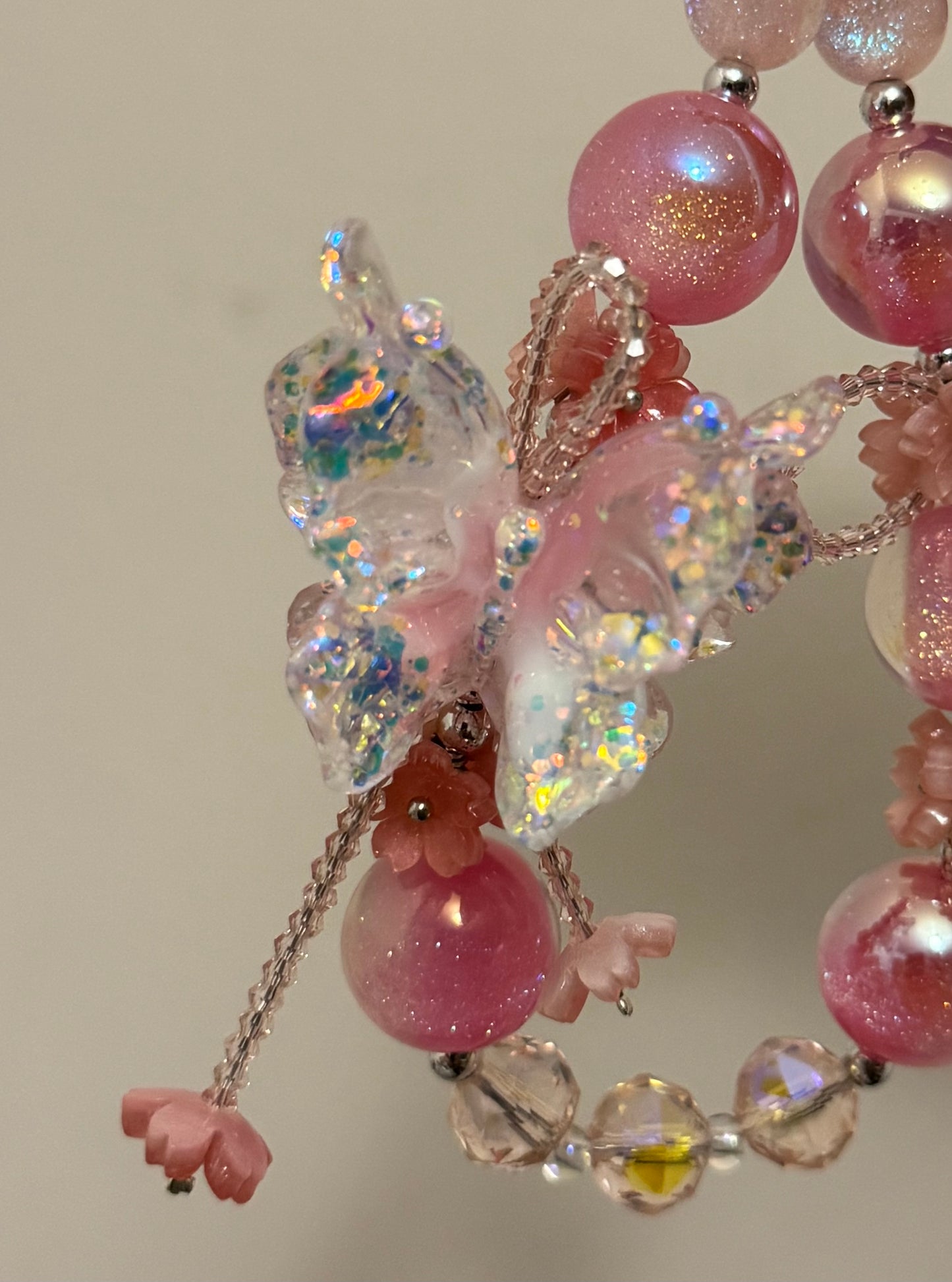 Pink Bag Charm