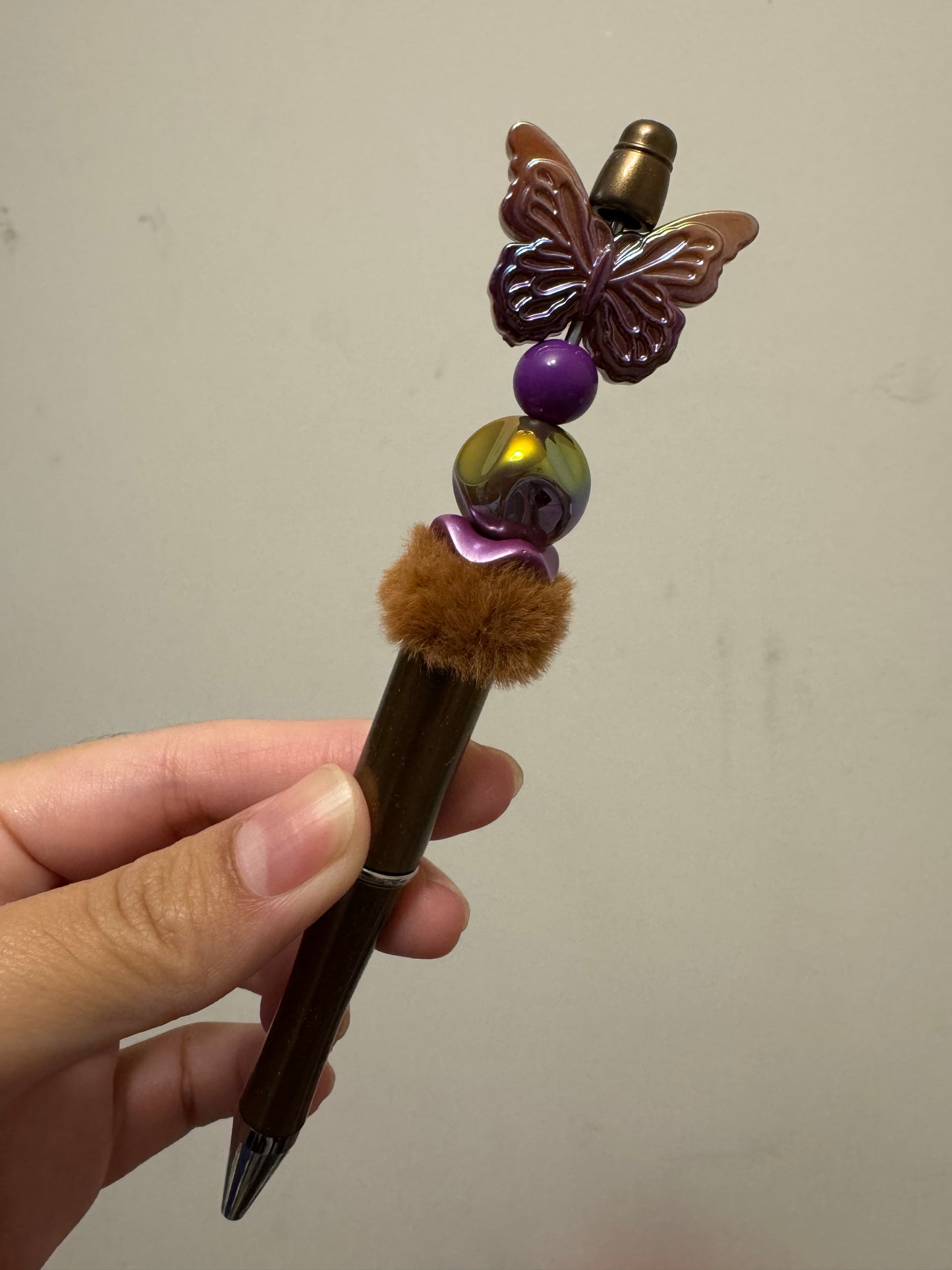 Butterfly beaded pens