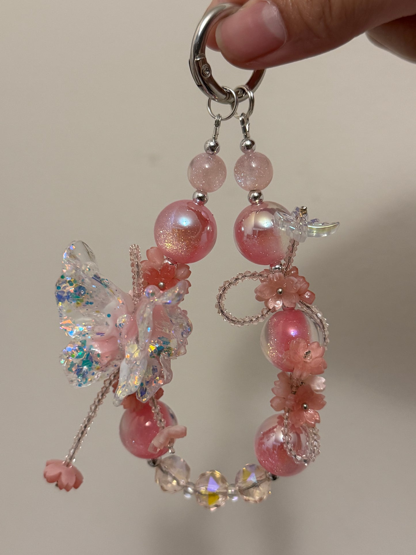 Pink Bag Charm