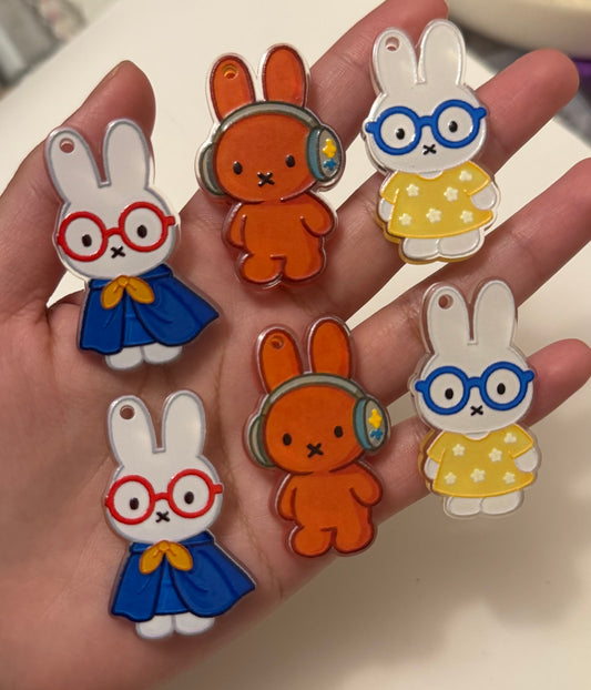 Mifffy pendant/tag (6pcs)