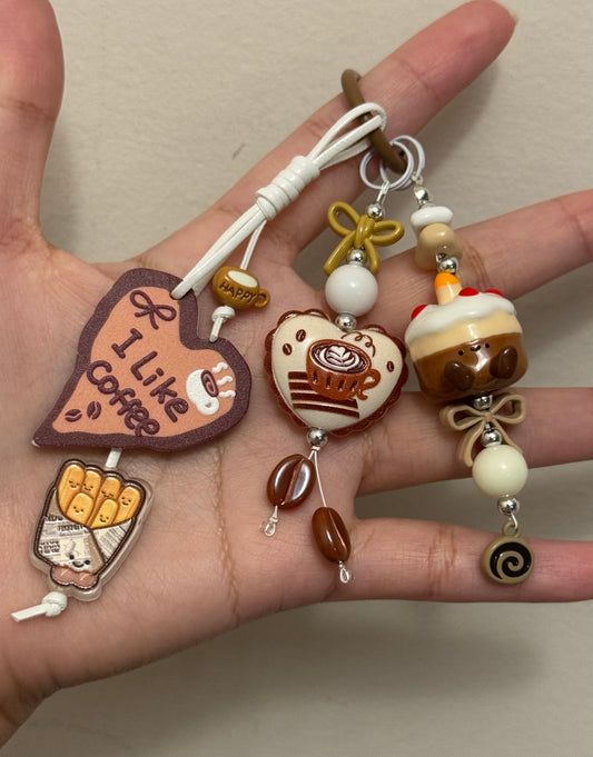 Coffee bag charm/keychain