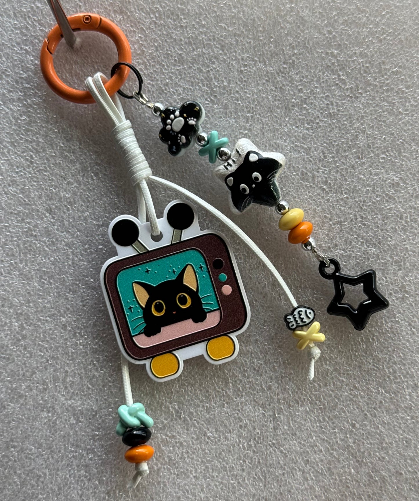 Black Kitty Bag Charm