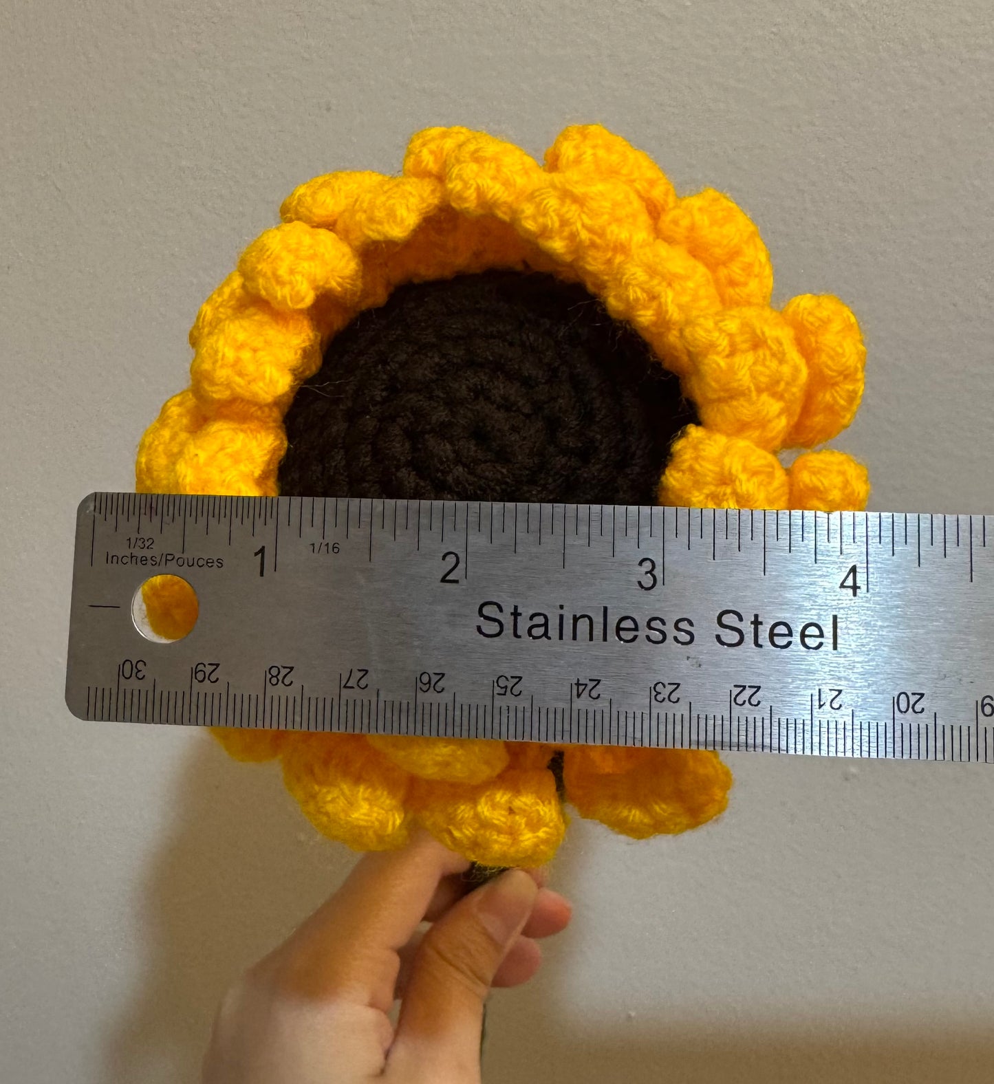 Crochet Sunflower || Price Per Piece || Description below (Click to choose size)