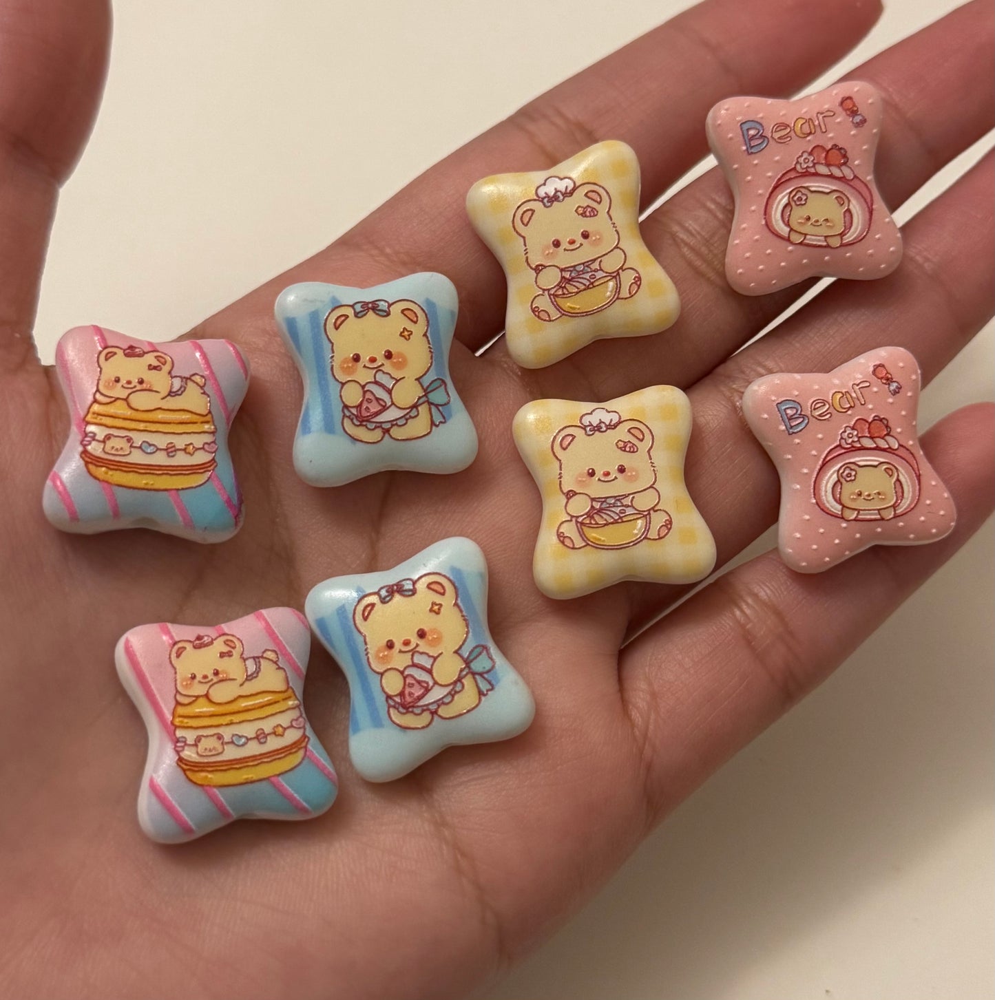 Mix Bear beads (8pcs)