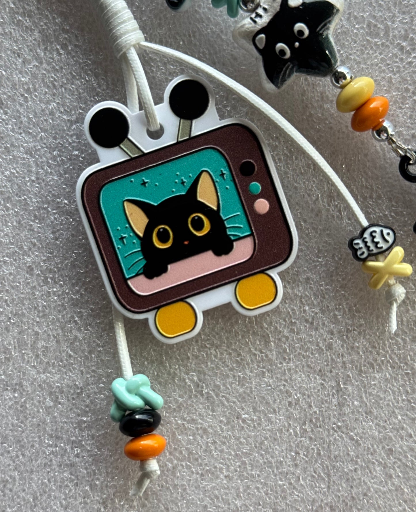 Black Kitty Bag Charm