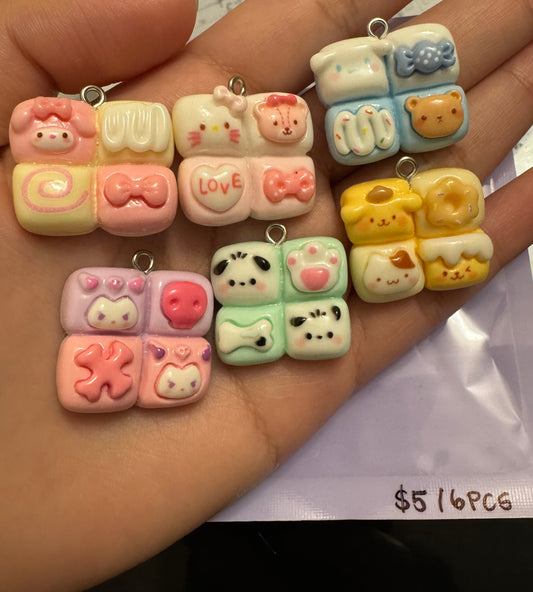 San Character square charm (6pcs)