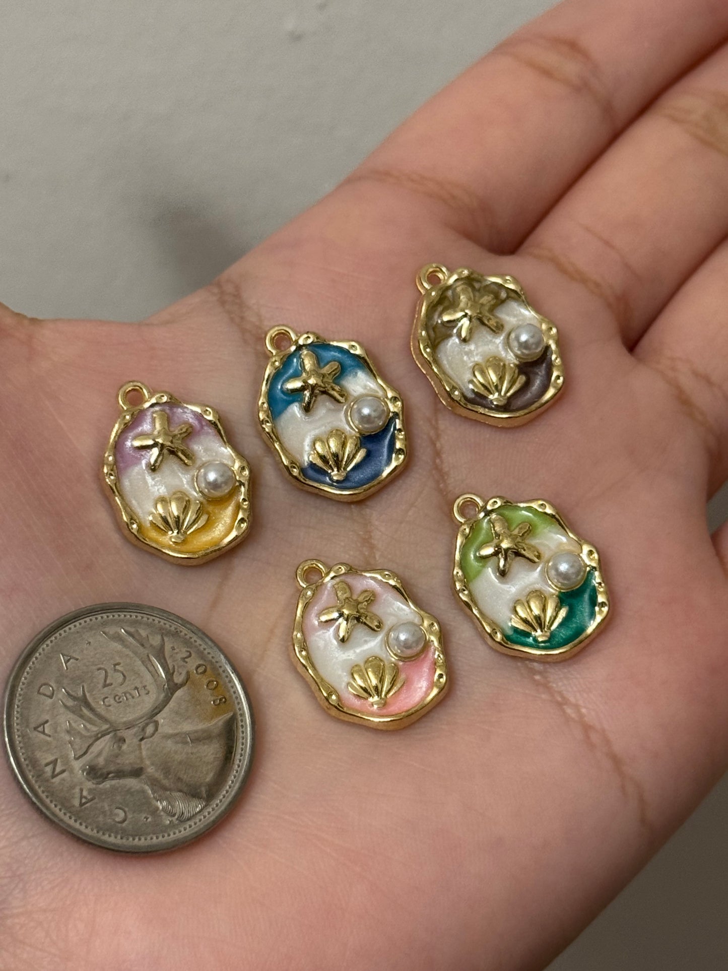 Ocean-Theme Charm/Pendant (5pcs)