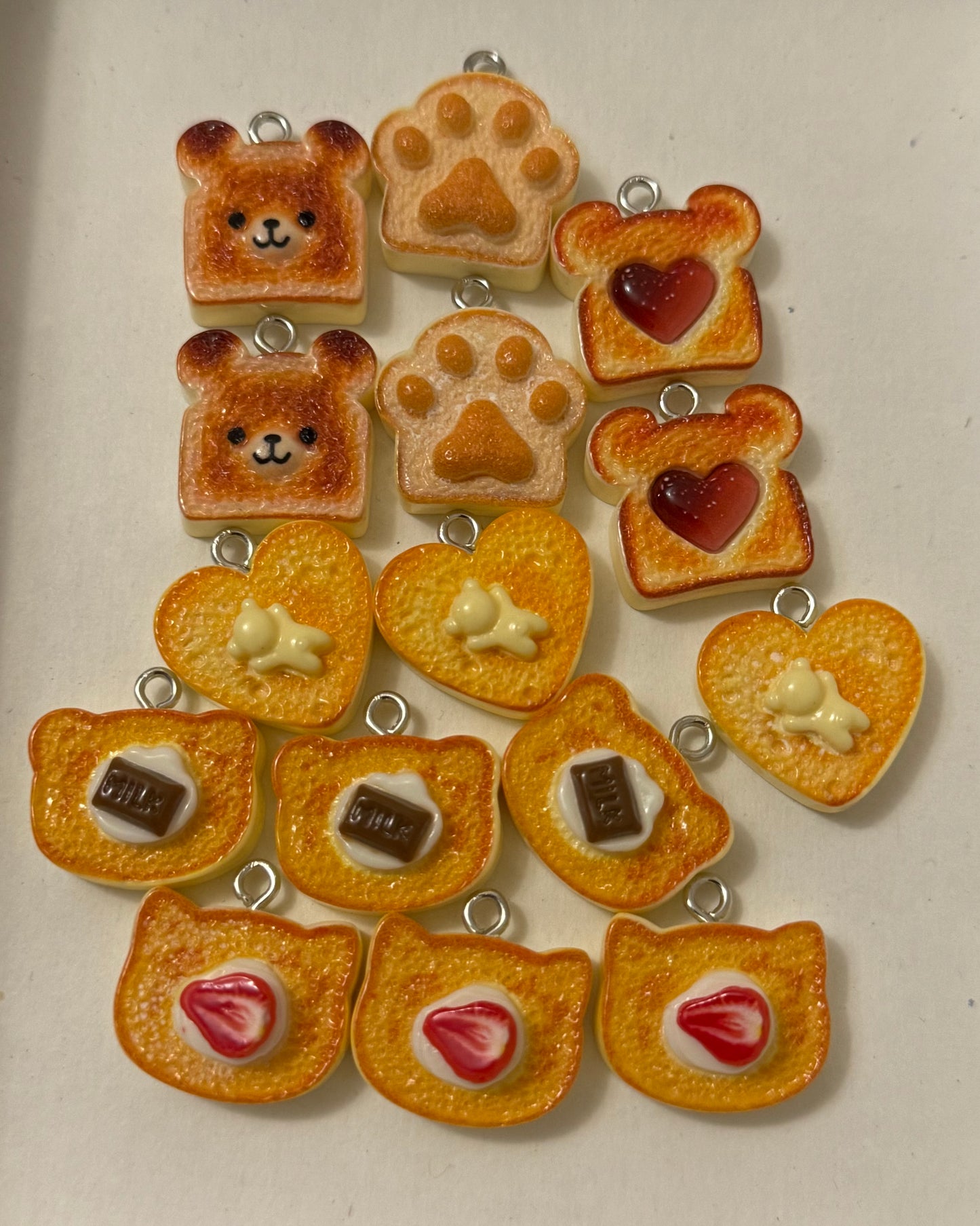 Toast Mix Charm/Pendant (15pcs)