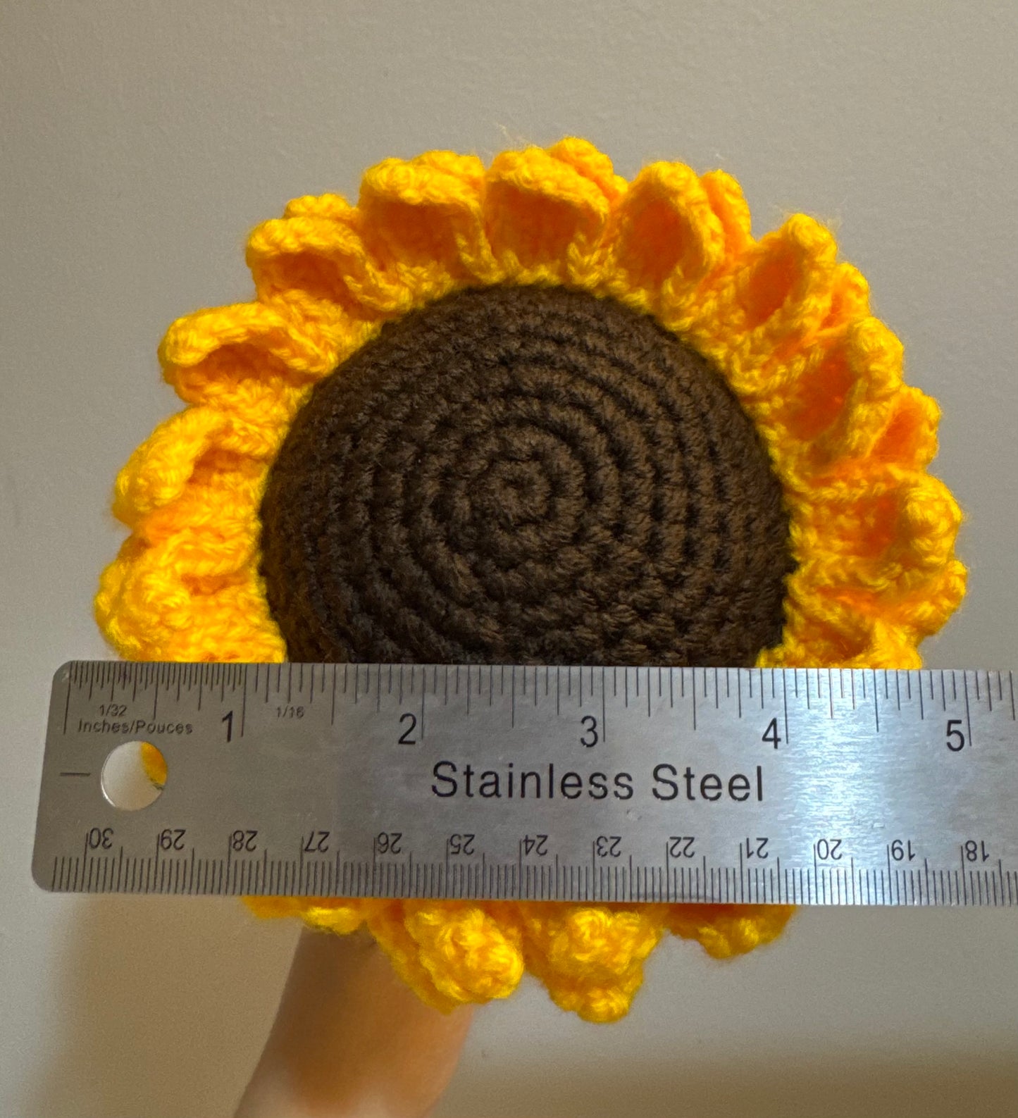 Crochet Sunflower || Price Per Piece || Description below (Click to choose size)