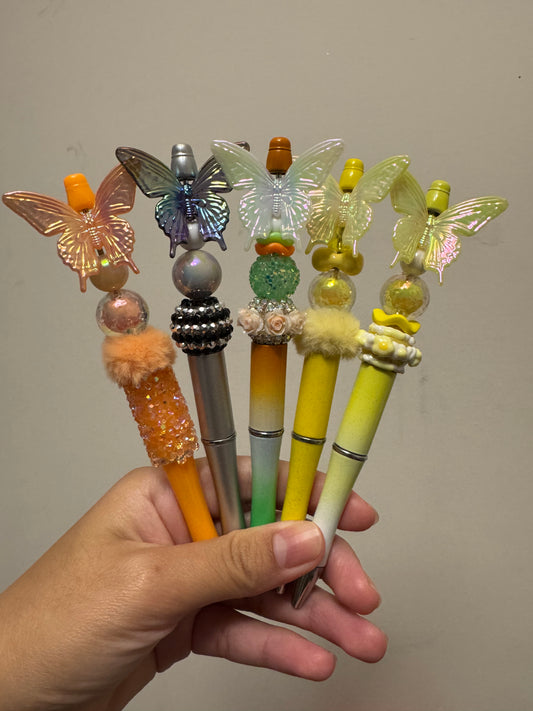Butterfly Beaded Pens (Click here to choose design)