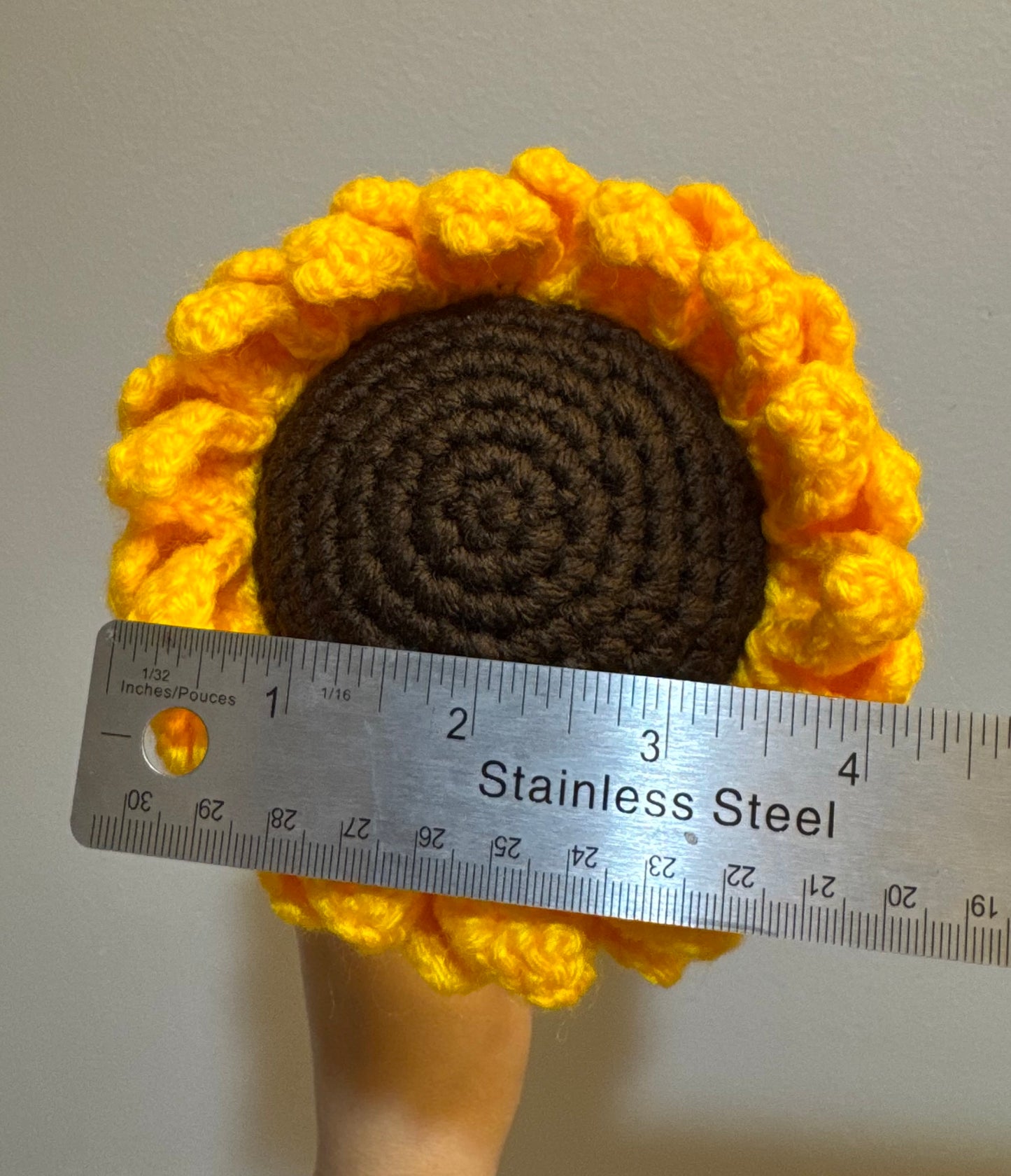 Crochet Sunflower || Price Per Piece || Description below (Click to choose size)