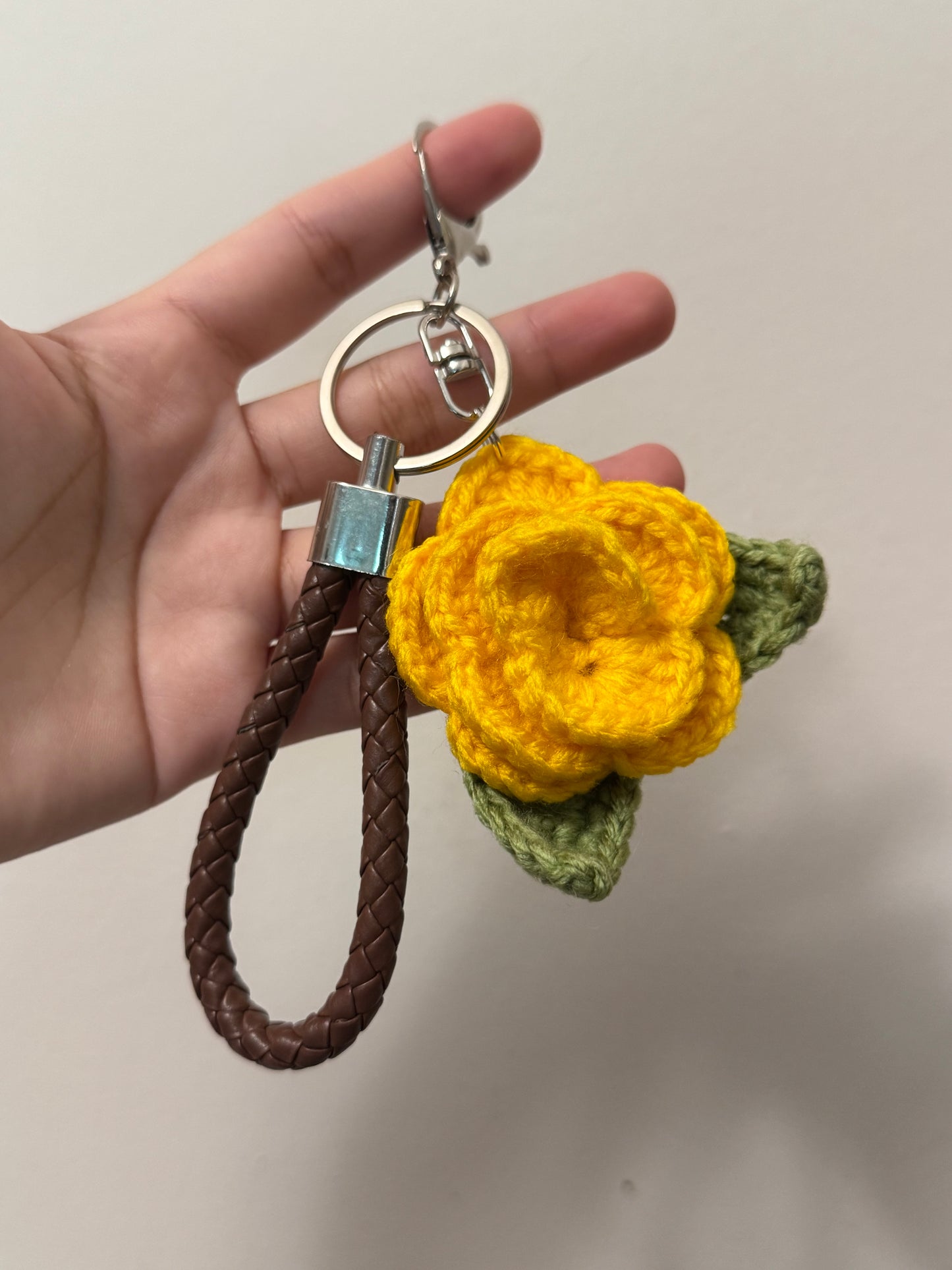 Crochet Flower Bag charm/keychain(Click for more colors)