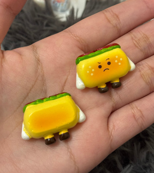 3D sandwich beads (2 pcs)