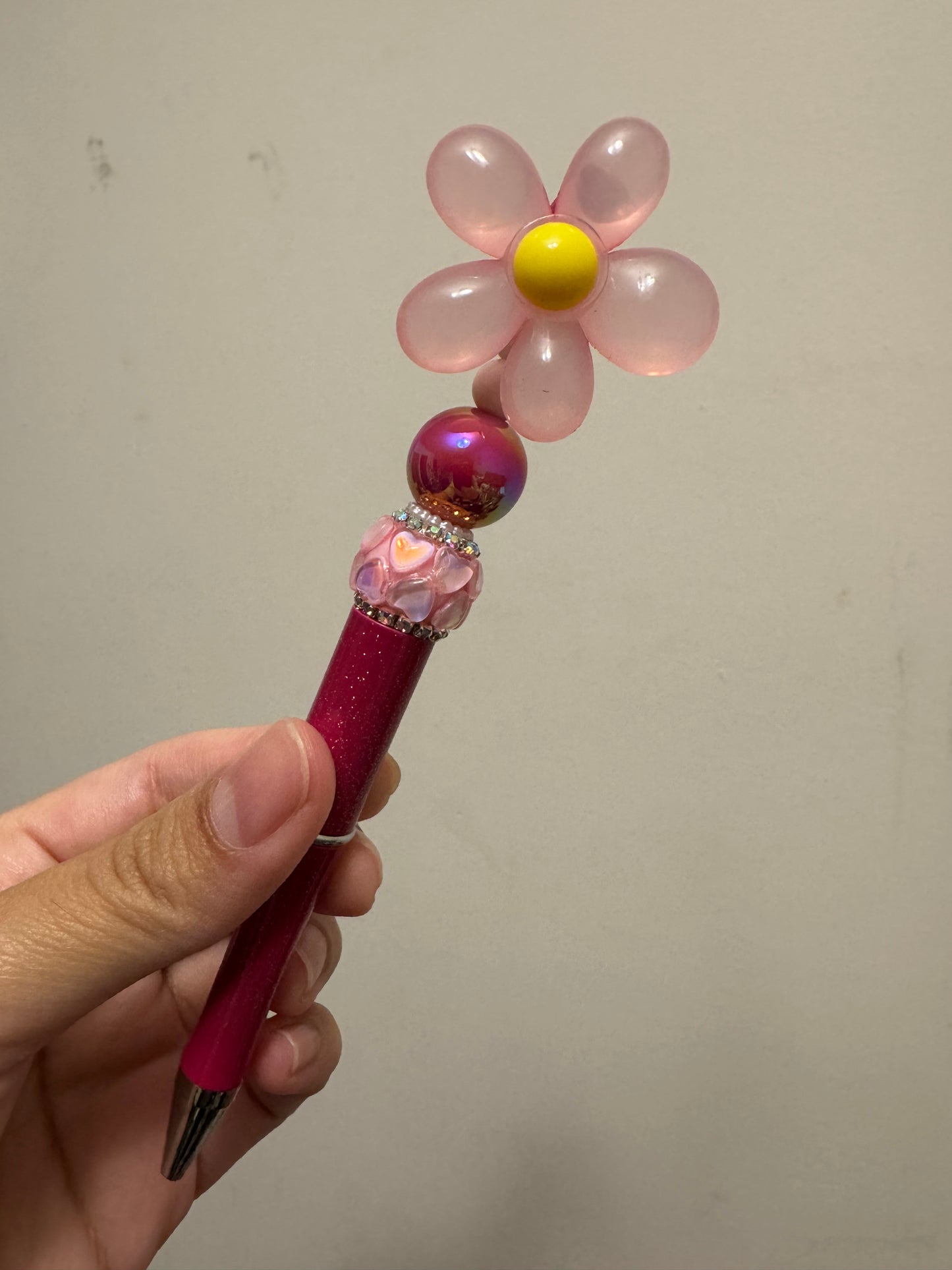 Flower beaded pens