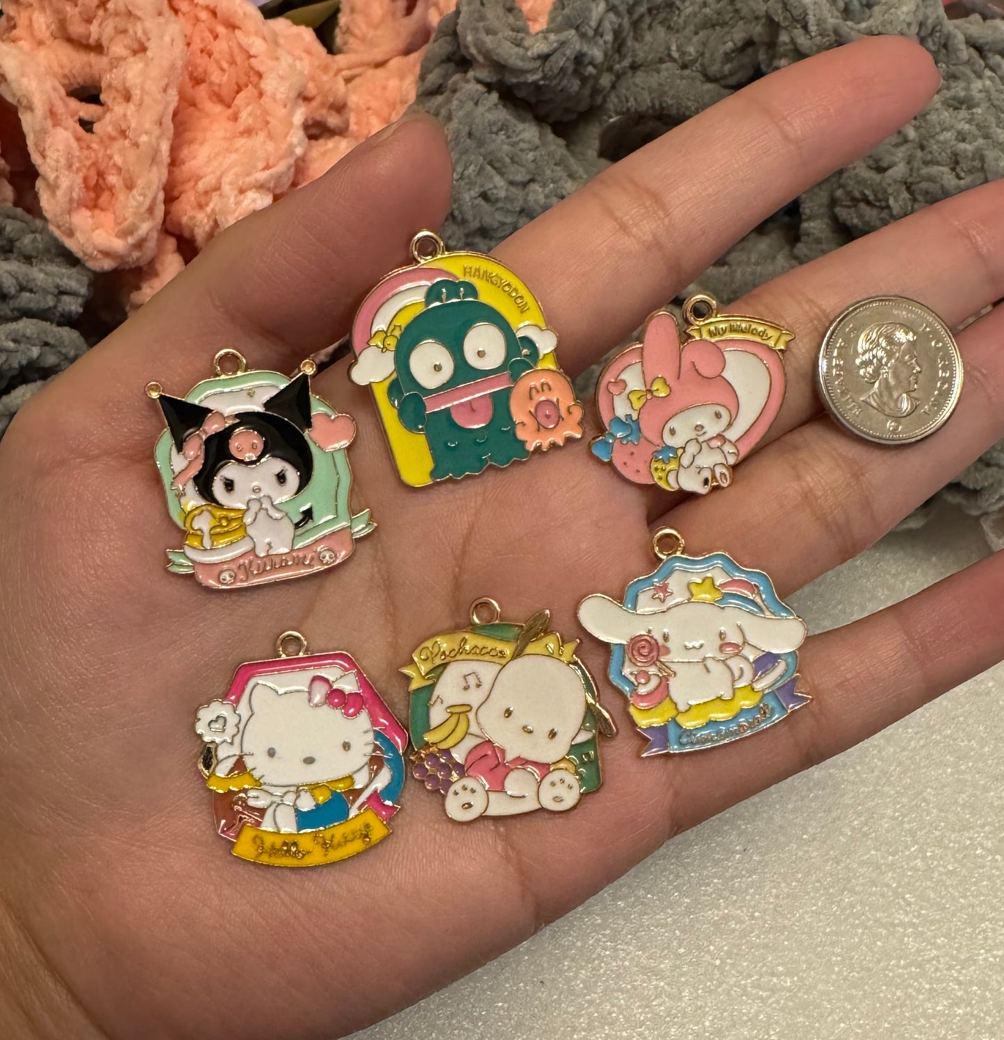 San Characters Alloy Charms (6pcs)