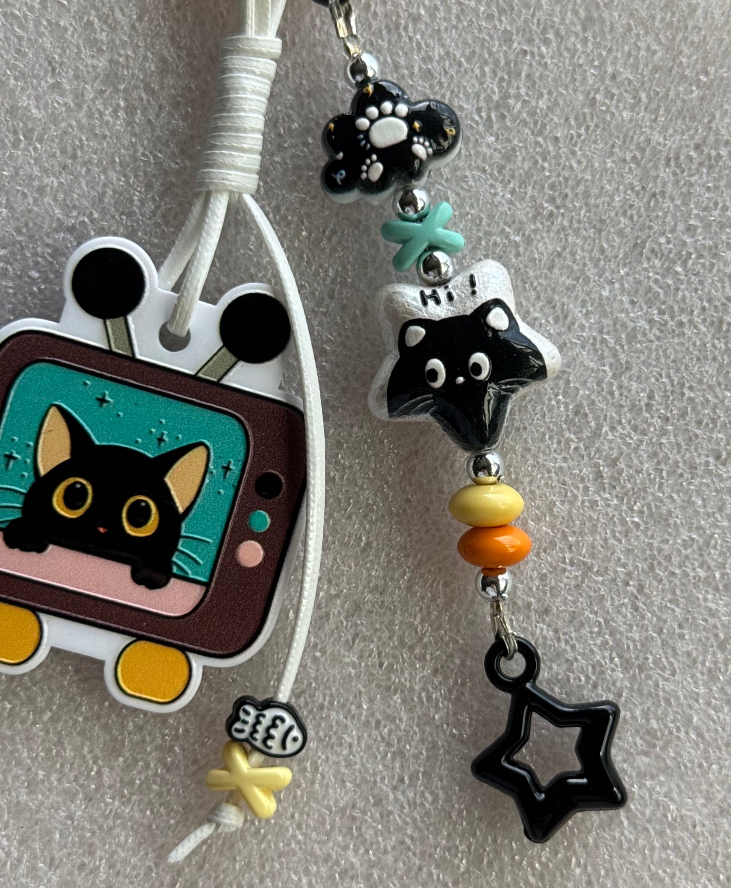 Black Kitty Bag Charm
